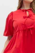 Load image into Gallery viewer, Curvy Peplum Self Tie Top
