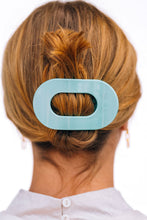 Load image into Gallery viewer, TELETIES - Round Flat Hair Clip | Medium | Totally Turquoise
