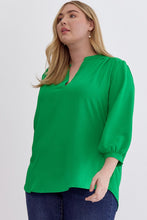 Load image into Gallery viewer, Curvy 3/4 Daydreaming V-Neck Top
