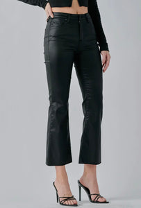 Hidden-Black Coated Cropped Flare