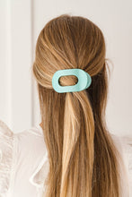 Load image into Gallery viewer, TELETIES - Round Flat Hair Clip | Small | Totally Turquoise

