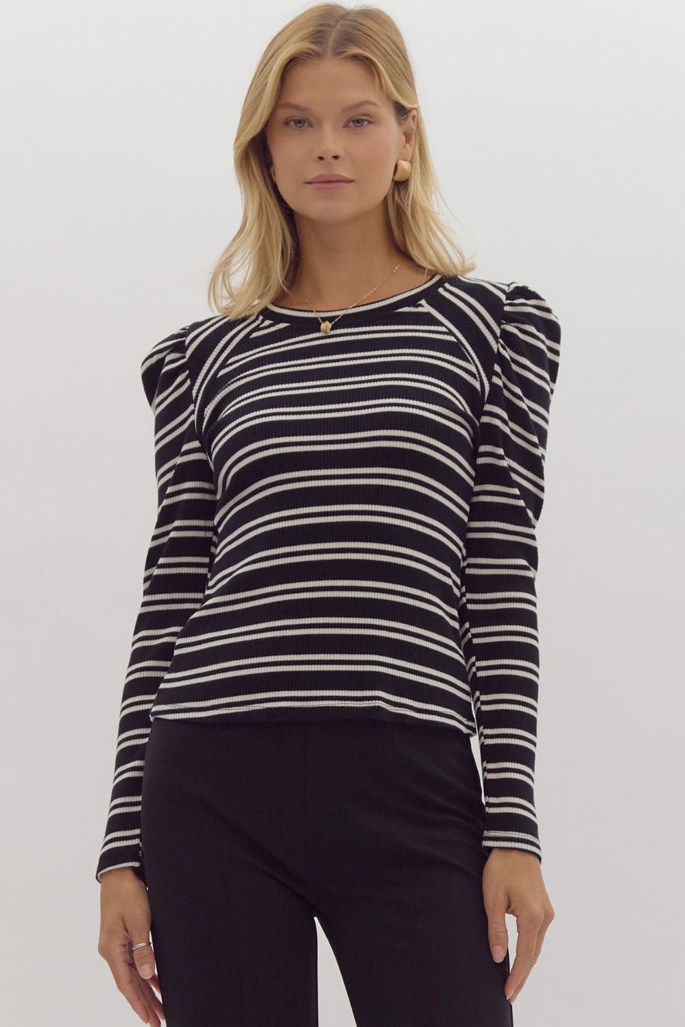Thin Line Striped Top