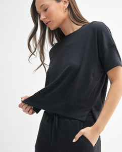 Brushed Hacci Dolman Top