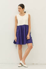 Load image into Gallery viewer, idem ditto - TIERED RUFFLE SKIRT WITH BOW DETAIL CONTRAST MINI DRESS

