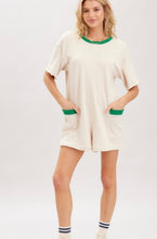 Load image into Gallery viewer, Cotton Terry Contrast Band Romper
