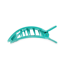 Load image into Gallery viewer, TELETIES - Square Flat Hair Clip | Large | Totally Turquoise
