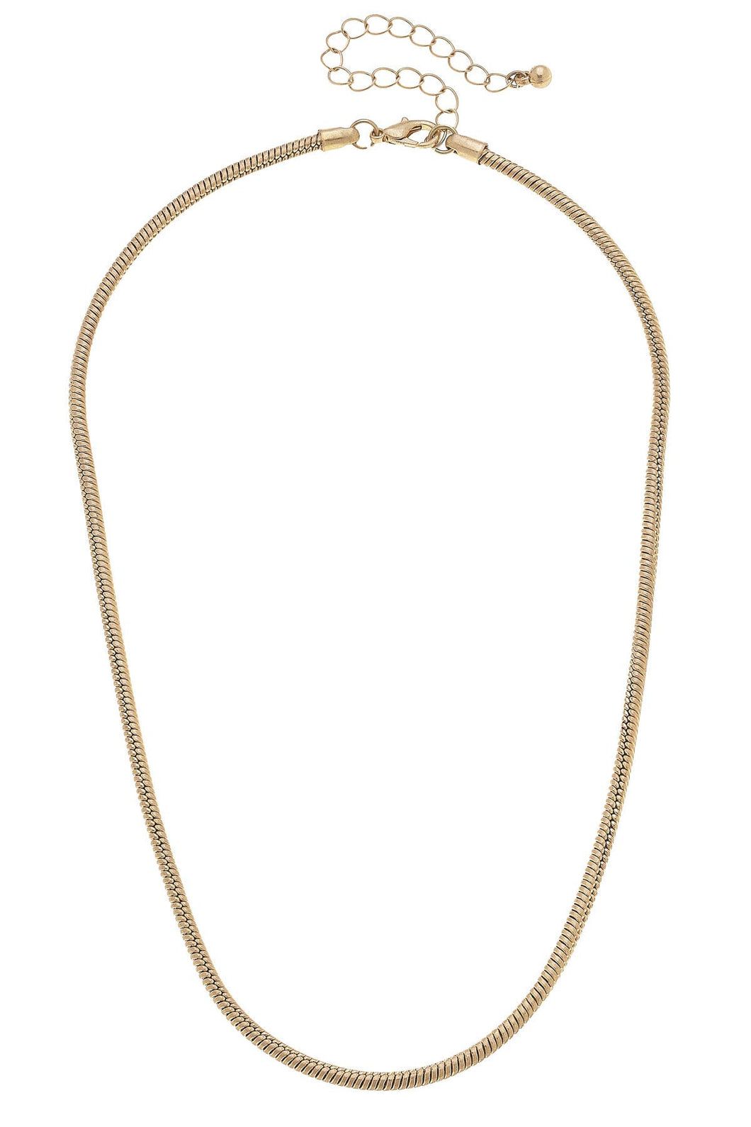 Canvas Style - Brooklyn Cord Charm Necklace Base in Shiny Gold