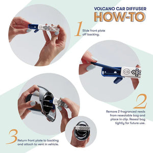 Capri Blue volcano Car Diffuser with Refills