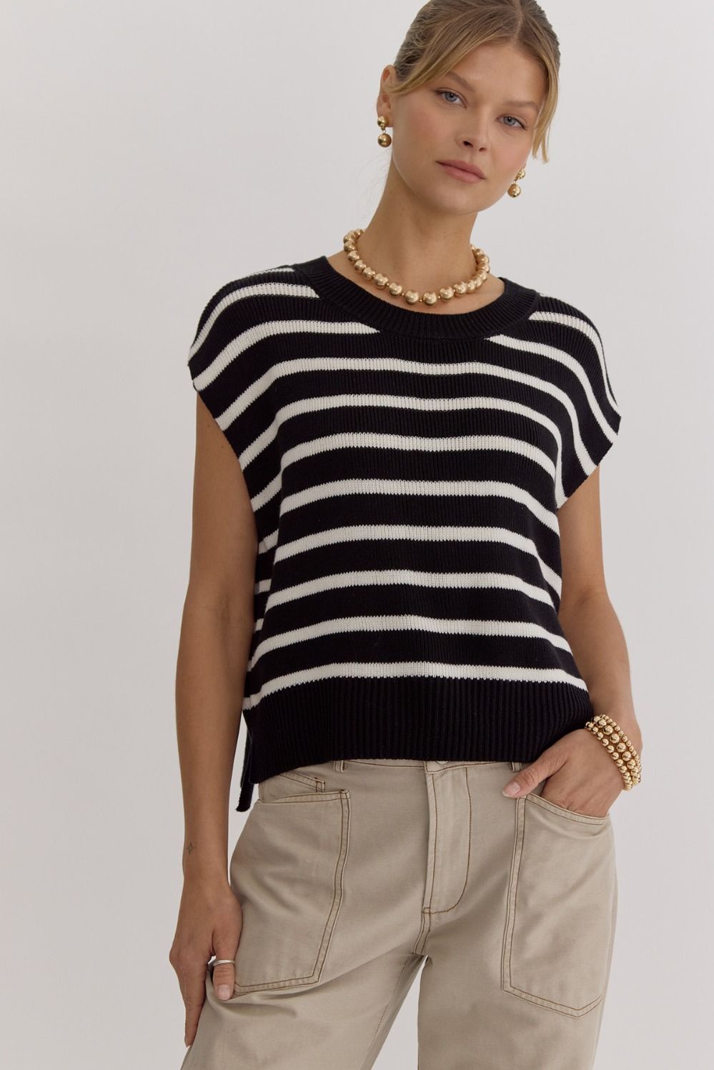 Cruella Stripe Top