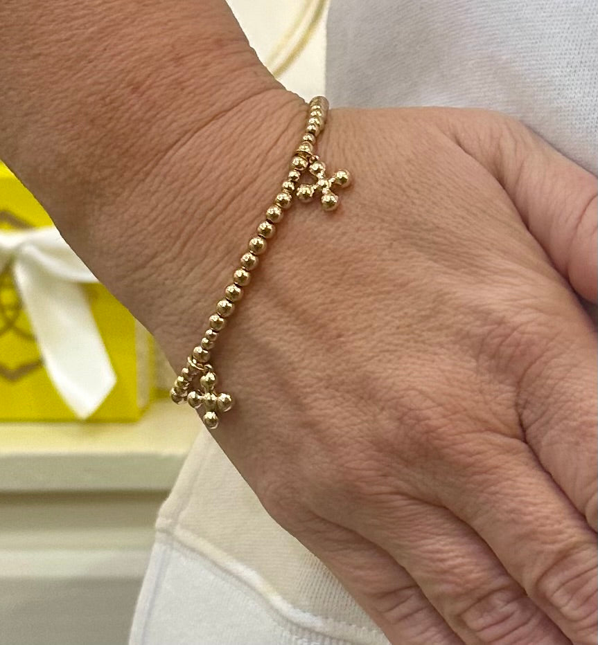 Gold dangle bracelet