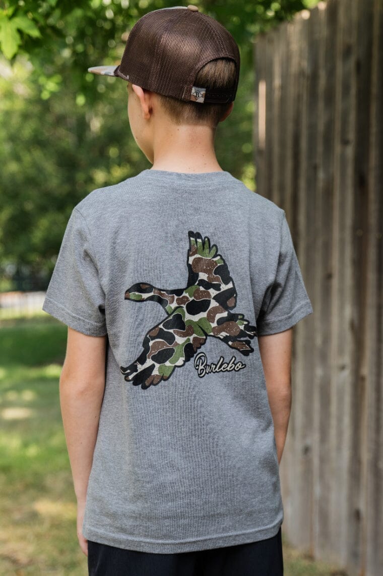 Youth Tee - Throwback Camo Flying Duck