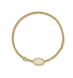 Grayson Gold Stretch Bracelet in Iridescent Drusy