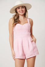 Load image into Gallery viewer, Shania Tweed Bustier Romper
