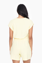Load image into Gallery viewer, Brushed Hacci V-Neck Romper
