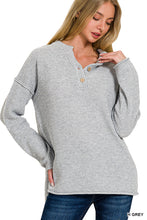 Load image into Gallery viewer, Hangin Around Henley Top
