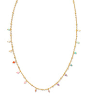 Load image into Gallery viewer, Camry Gold Beaded Strand Necklace in Pastel Mix
