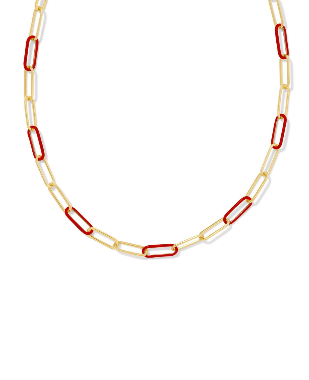 Ainsley Chain Necklace in Red