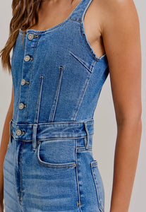Hidden Medium Stretch Fashion Jumpsuit [Peyton]