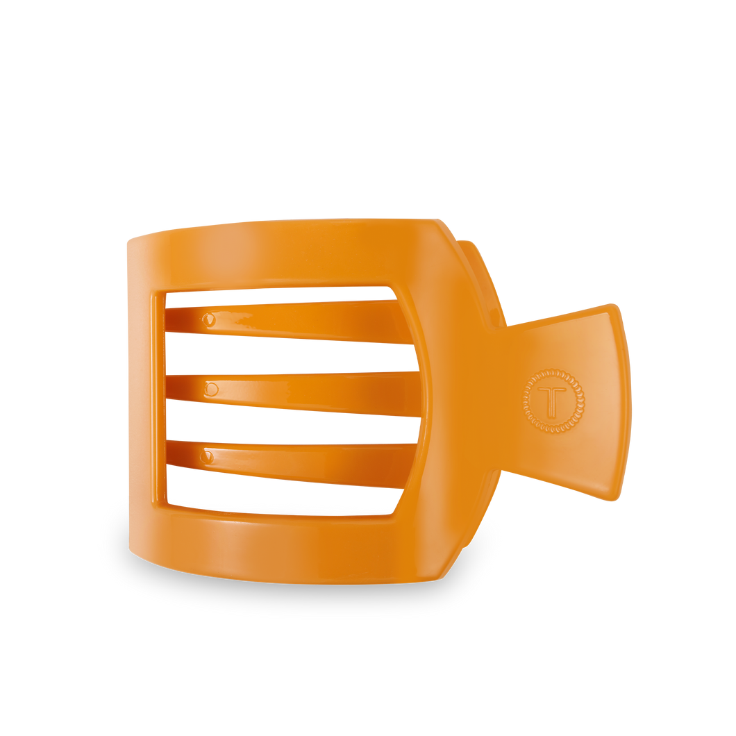 TELETIES - Square Flat Hair Clip | Large | Mango for it!