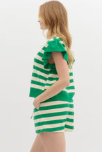 Load image into Gallery viewer, Crazy about Stripes Collar Top
