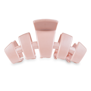 TELETIES - Classic Hair Clip | Large | Pearly Pink