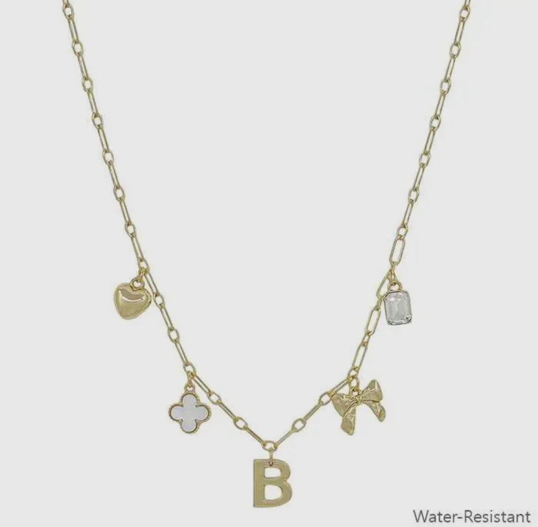 Initial Charm Necklace