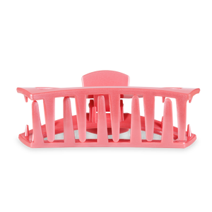 TELETIES - Open Hair Clip | Large | Calming Coral