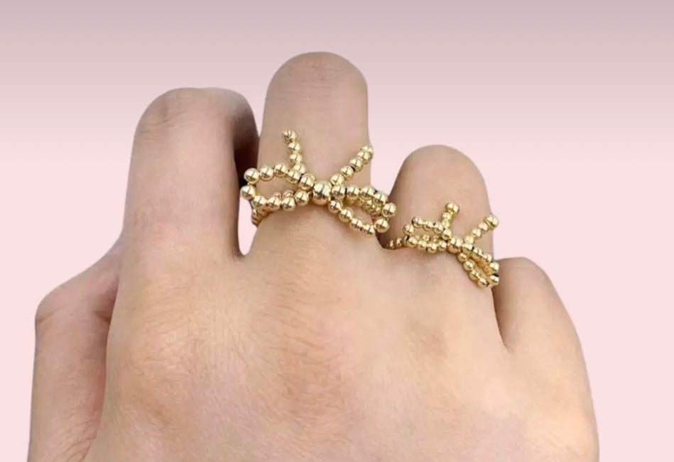 Gold Bow Ring