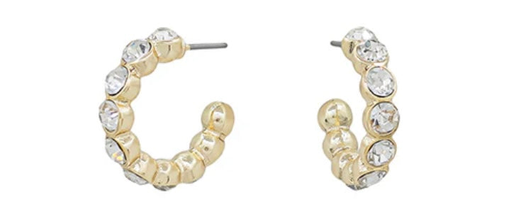 Crystal Hoop Earrings