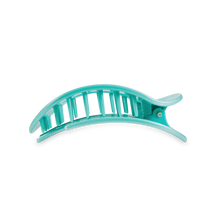 Load image into Gallery viewer, TELETIES - Round Flat Hair Clip | Medium | Totally Turquoise
