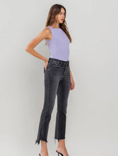 Load image into Gallery viewer, Vervet High Rise Raw Step Hem Crop Flare
Jeans
