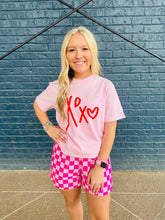 Load image into Gallery viewer, Katydid - Hot Pink Checkered Boxer Shorts Women
