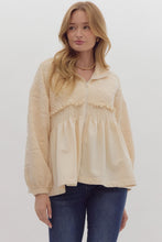 Load image into Gallery viewer, Ruffled Smocked Zip Up Jacket
