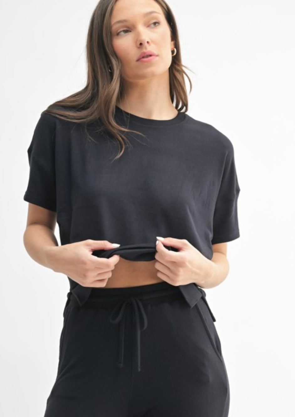 Brushed Hacci Dolman Top