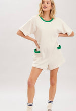 Load image into Gallery viewer, Cotton Terry Contrast Band Romper
