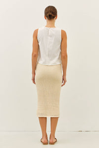 FLORAL APPLIQUE TOP WITH SIDE BOW TIE DETAIL