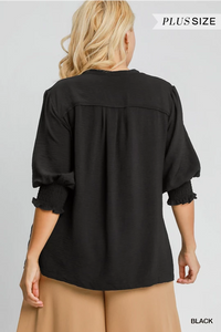 Curvy Easy Morning Top