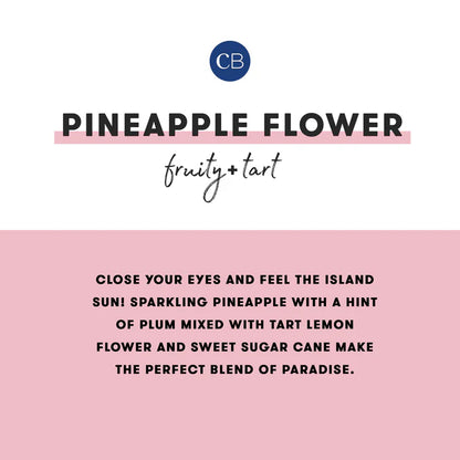 Capri Blue-Pineapple Flower Pattern Play Petite Candle, 8 oz