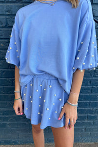 Pearl Bubble Sleeve Top