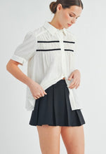 Load image into Gallery viewer, Shirley Shirred Short Sleeve Top
