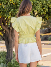 Load image into Gallery viewer, Flutter Sleeve Peplum Top
