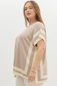 Curvy Boxy Knit Top