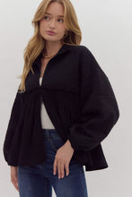 Load image into Gallery viewer, Ruffled Smocked Zip Up Jacket
