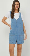 Load image into Gallery viewer, Denim Romper Overalls
