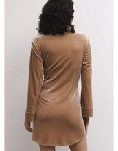 Load image into Gallery viewer, ZSupply Dallon Mink Velvet Wrap Dress
