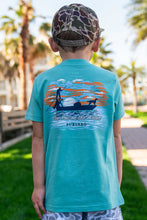 Load image into Gallery viewer, Youth Tee - See You On The Water - Heather Chalky Mint
