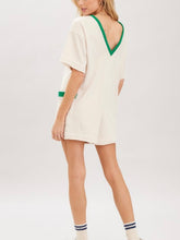 Load image into Gallery viewer, Cotton Terry Contrast Band Romper

