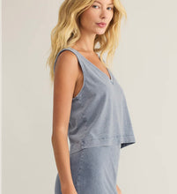 Load image into Gallery viewer, ZSupply Sloan V Neck Top-Denim
