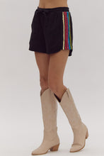 Load image into Gallery viewer, Embellished Track Barbie Shorts
