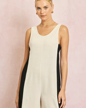 Load image into Gallery viewer, Linen Contrast Side Jumpsuit
